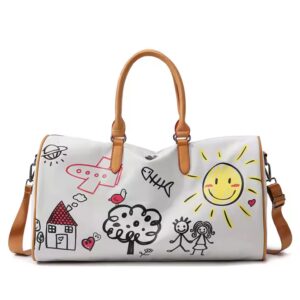 Bolsa deportiva de viaje con separación húmedo-seco de lona impermeable
