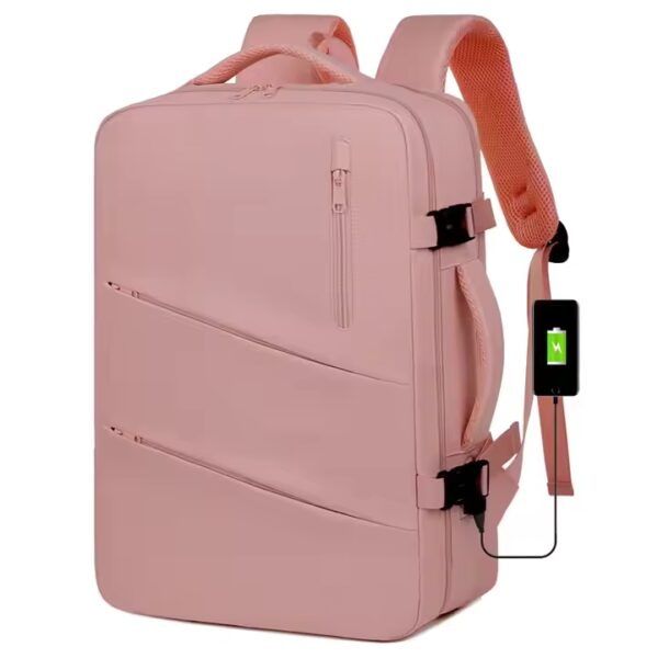 Remoid Waterproof PU Laptop Anti Theft USB Mochilla Large Capacity Business Shockproof 15.6 Laptop Computer Bag Backpack - 图片 3
