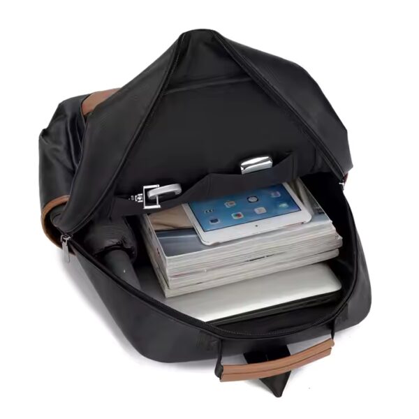 Mochila vintage de PU gran capacidad para estudiantes - 图片 4
