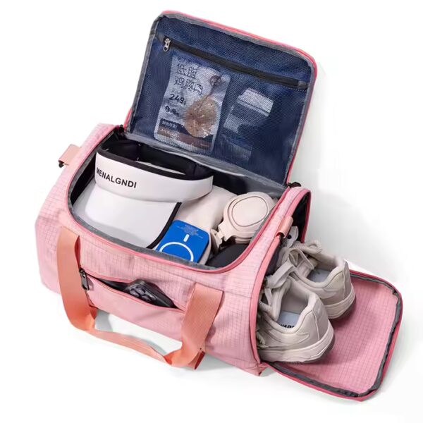 Bolsa de deporte impermeable con compartimento seco y húmedo, gran capacidad, multifuncional para gimnasio y viaje - 图片 3