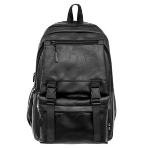 Mochila unisex PU resistente al agua 30 L estilo inglés para escuela y deporte
