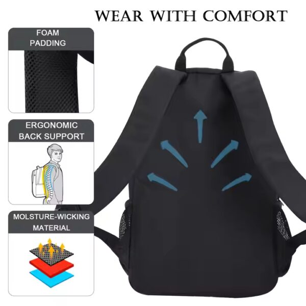 2025 Polyester Waterproof Laptop Backpack - 图片 3