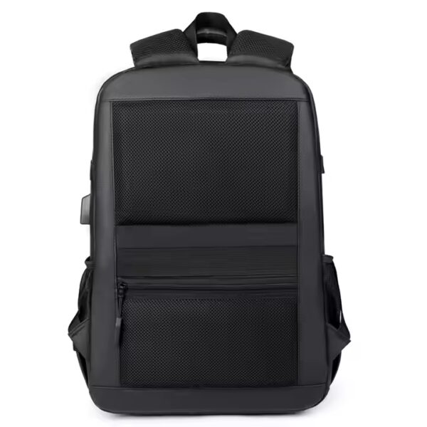 Custom Men's Waterproof Notebook Laptop Backpack Anti-theft PU Multi Pocket Outdoor Bagpack Fashion City Commute School Bag - 图片 3