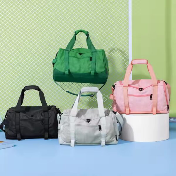 Bolsa de deporte impermeable con compartimento seco y húmedo, gran capacidad, multifuncional para gimnasio y viaje - 图片 4