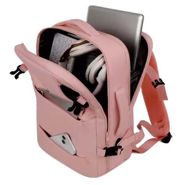 Remoid Waterproof PU Laptop Anti Theft USB Mochilla Large Capacity Business Shockproof 15.6 Laptop Computer Bag Backpack - 图片 4
