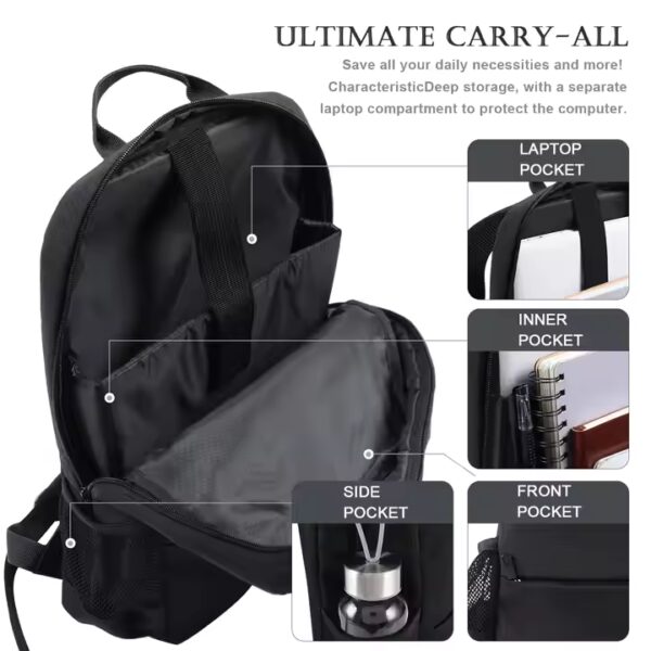2025 Polyester Waterproof Laptop Backpack - 图片 6