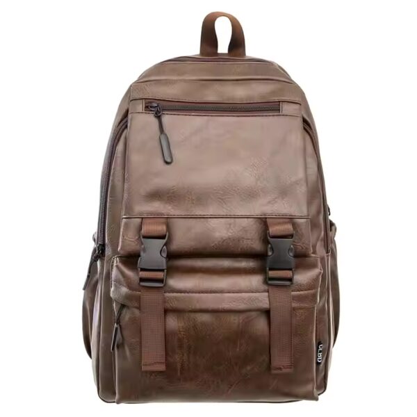 Mochila unisex PU resistente al agua 30 L estilo inglés para escuela y deporte - 图片 6