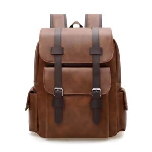 Remoid Fashion Waterproof PU Custom Logo Handbag Outdoor Travel Business School 15.6 Inch Men Outdoor Laptop Bag Backpack