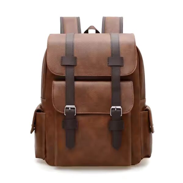 Remoid Fashion Waterproof PU Custom Logo Handbag Outdoor Travel Business School 15.6 Inch Men Outdoor Laptop Bag Backpack