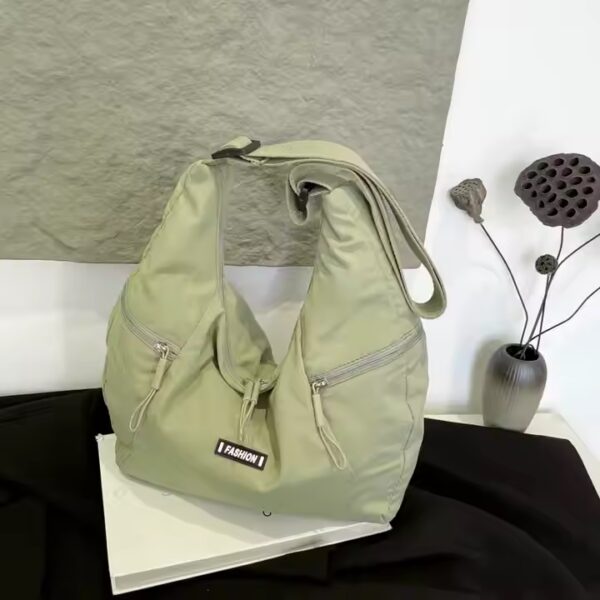 Bolso Multifuncional Nylon Pata de Gallo para Mujer Gran Capacidad Mensajero Cosmético Tote - 图片 4