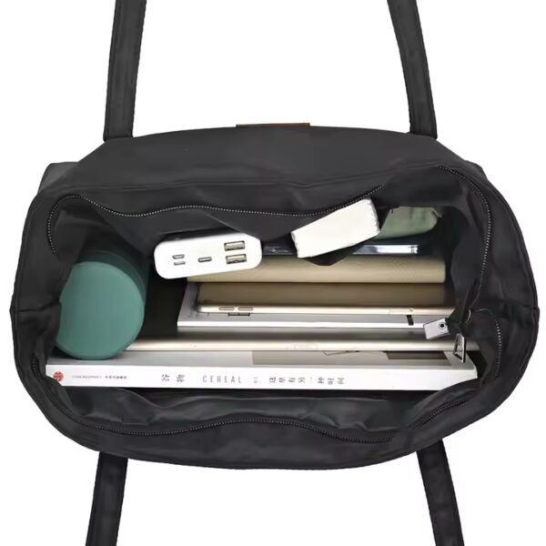 Bolso de Mano Oxford de Gran Capacidad con Cadena para Mujer Bolsa Estructurada de Moda - 图片 2