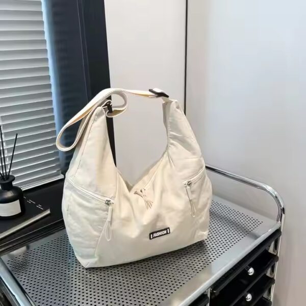 Bolso Multifuncional Nylon Pata de Gallo para Mujer Gran Capacidad Mensajero Cosmético Tote - 图片 6
