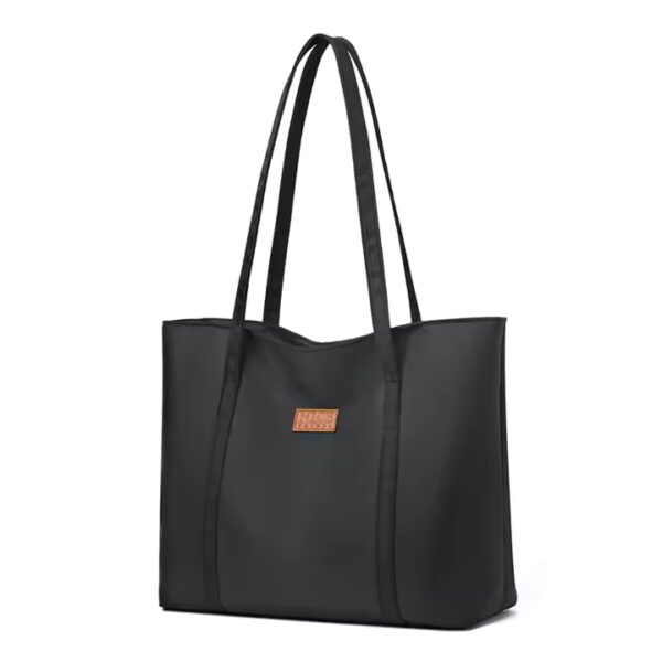 Bolso de Mano Oxford de Gran Capacidad con Cadena para Mujer Bolsa Estructurada de Moda