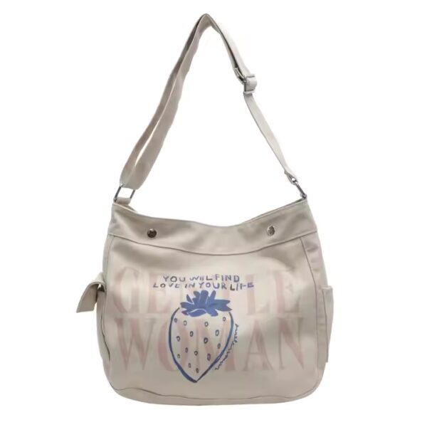 Bolsa de Compras Canvas Impermeable Multi Bolsillos Ecológica Reciclable Gran Capacidad Doble Asa - 图片 6