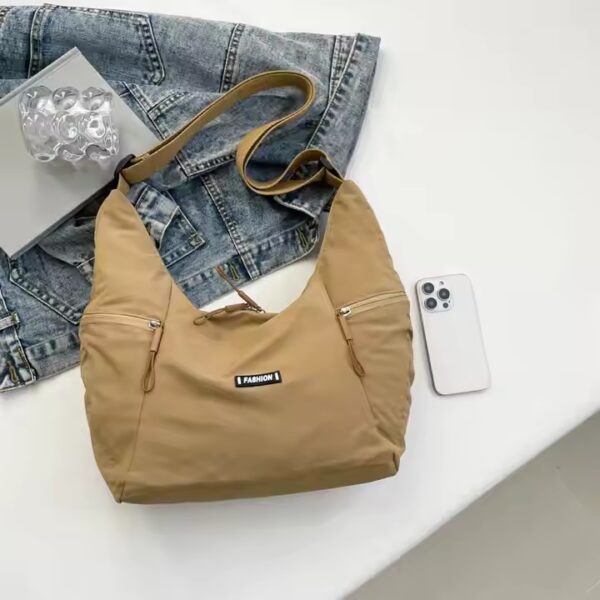 Bolso Multifuncional Nylon Pata de Gallo para Mujer Gran Capacidad Mensajero Cosmético Tote